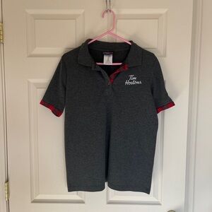 Tim Horton’s S gray polo employee shirt